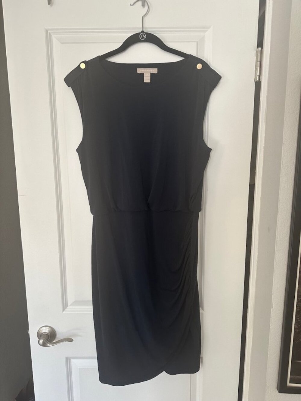 Banana Republic Black mini dress sleeveless.